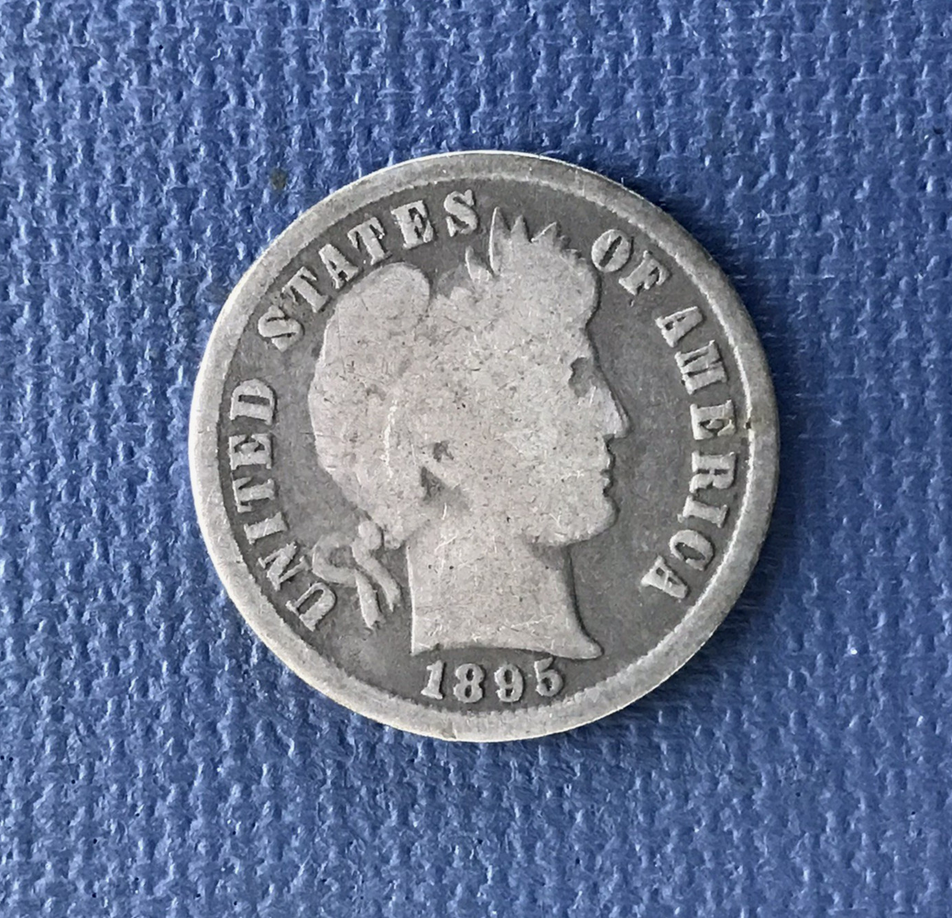 1895 (p) Barber Dime 10C- US Coins: Silver - West of the Divide