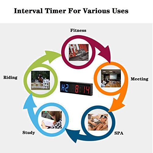 Interval Timer GYMLED Fitness Gym Home Tabata MMA Boxing Count Down and Up
