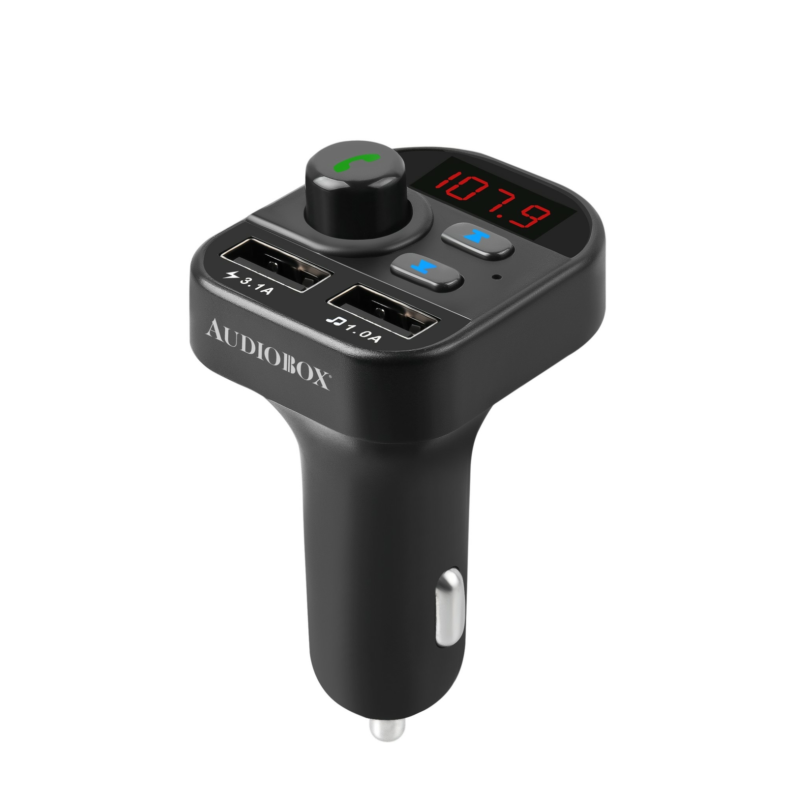Audiobox TR-10 Bluetooth Multi-Function Transmitter Charger USB/TF With Display