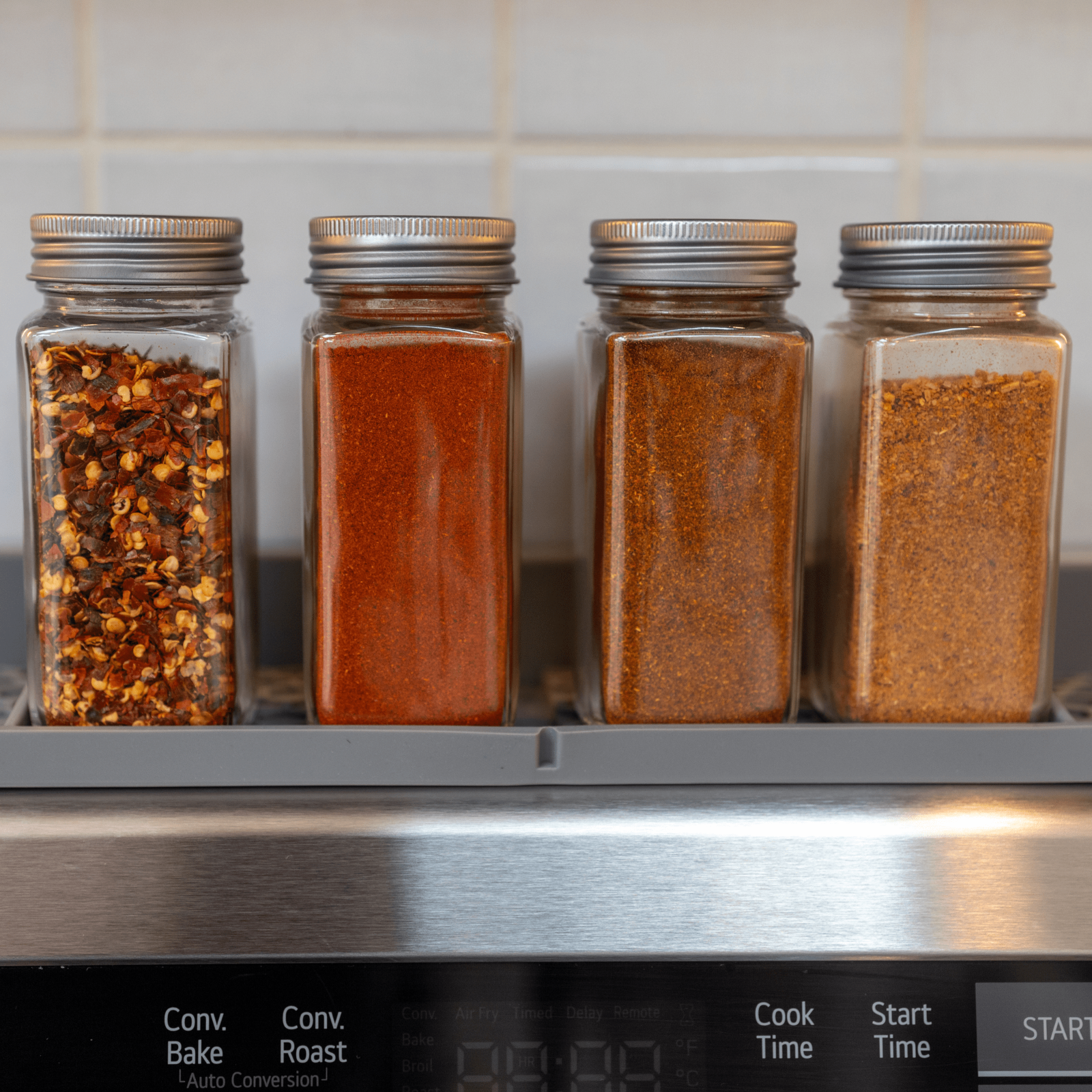 TEO Magnetic Stove Top Shelf - Silicone 30" Over the Stove Spice Rack