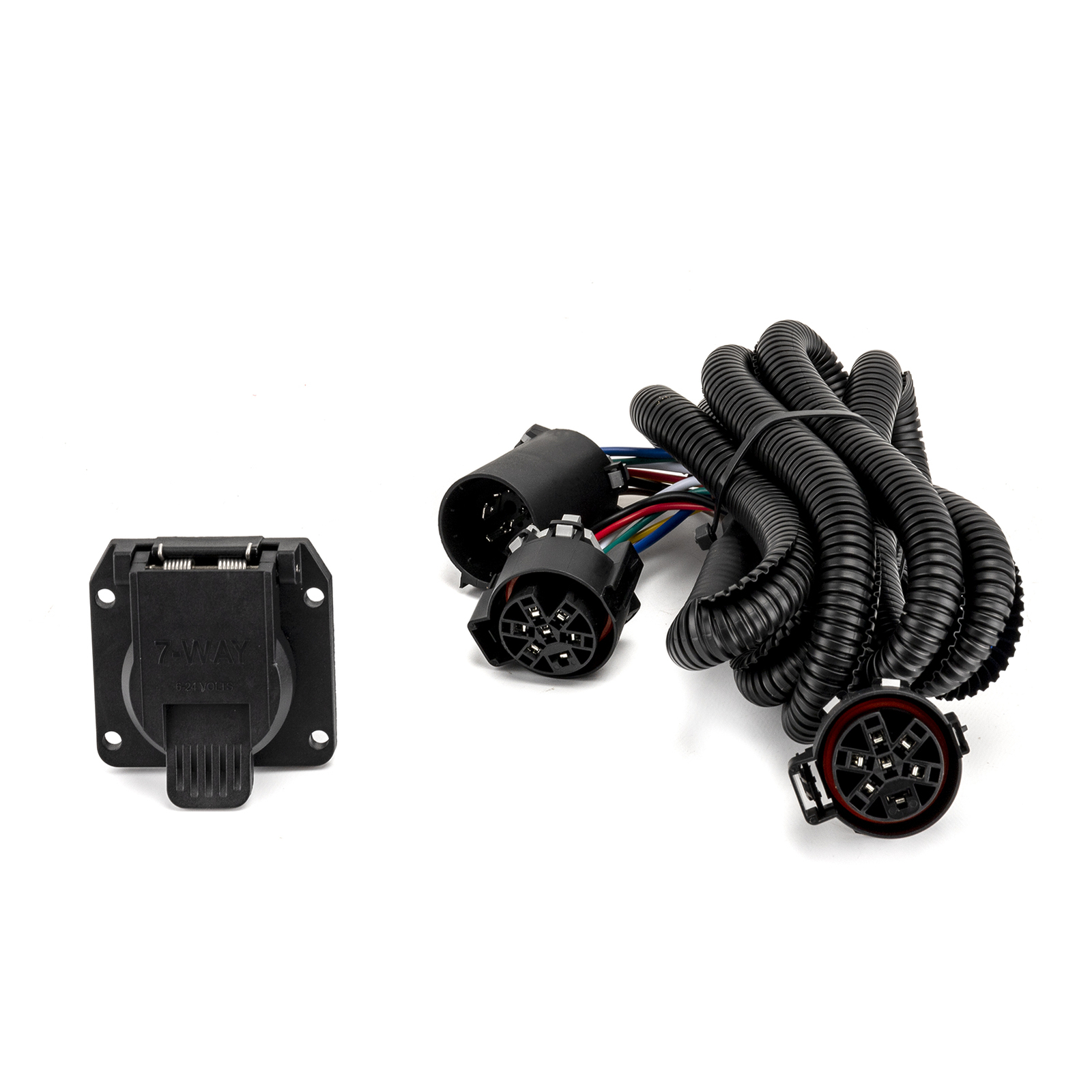 7FT 7 Pin Trailer Plug Wiring Harness Extension For Ford F-250 Super Duty 99-16