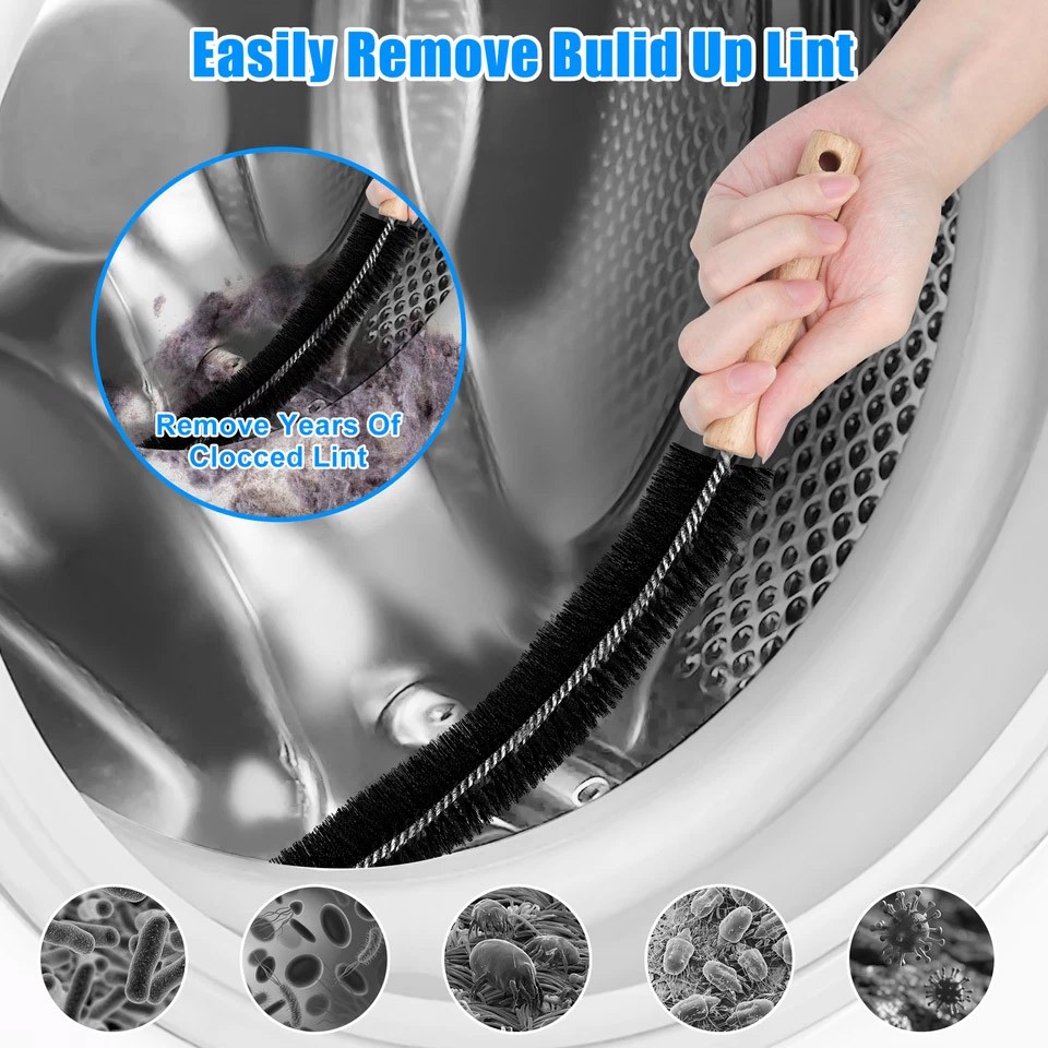 Dryer Vent Cleaner Kit Vacuum Attachment Hose with Lint Remover Cleaning Brush
