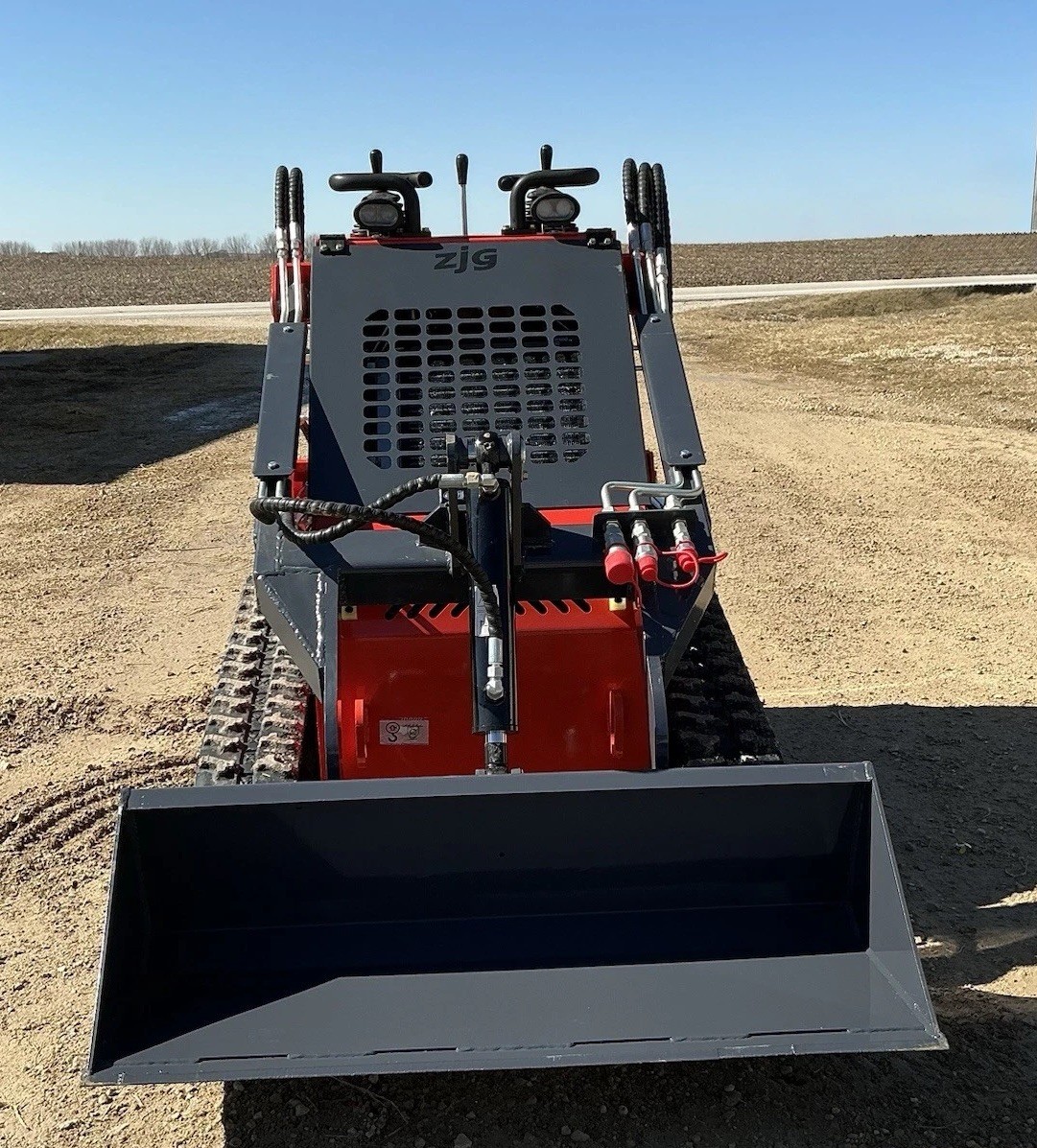 NEW ZJG-380 Mini Skid Loader Stand-On Compact Tracked Loader 13.5HP Engine