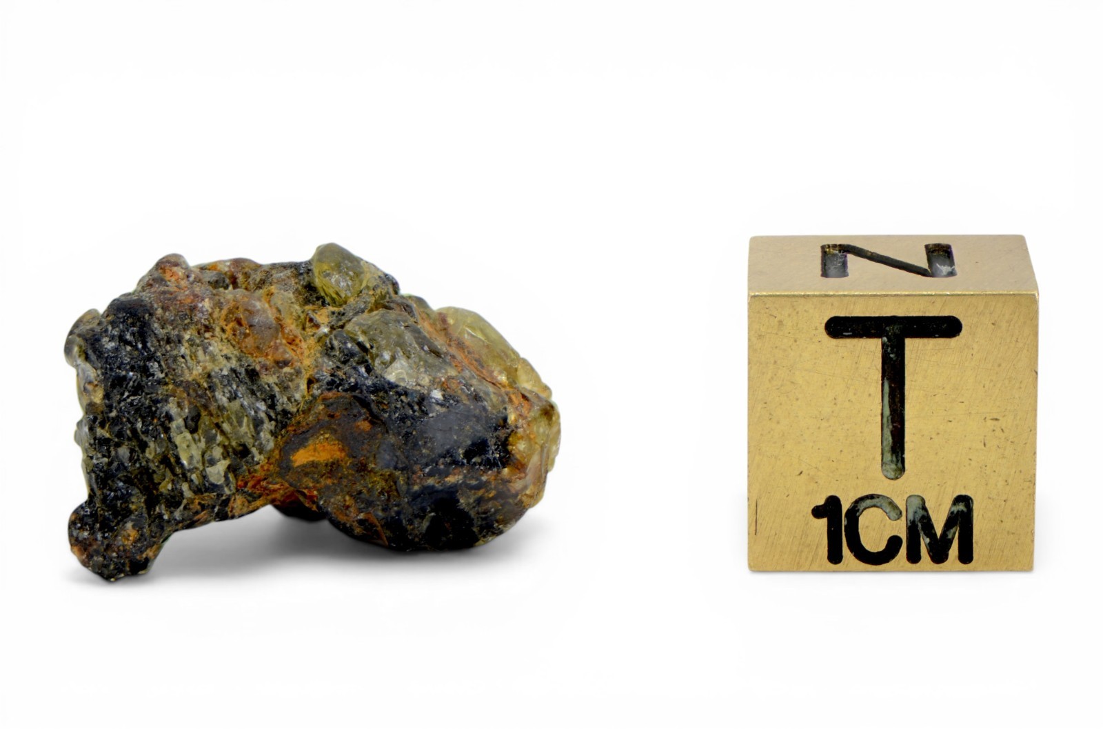 3.13g ADMIRE Pallasite Meteorite Crystal I US Find - TOP METEORITE