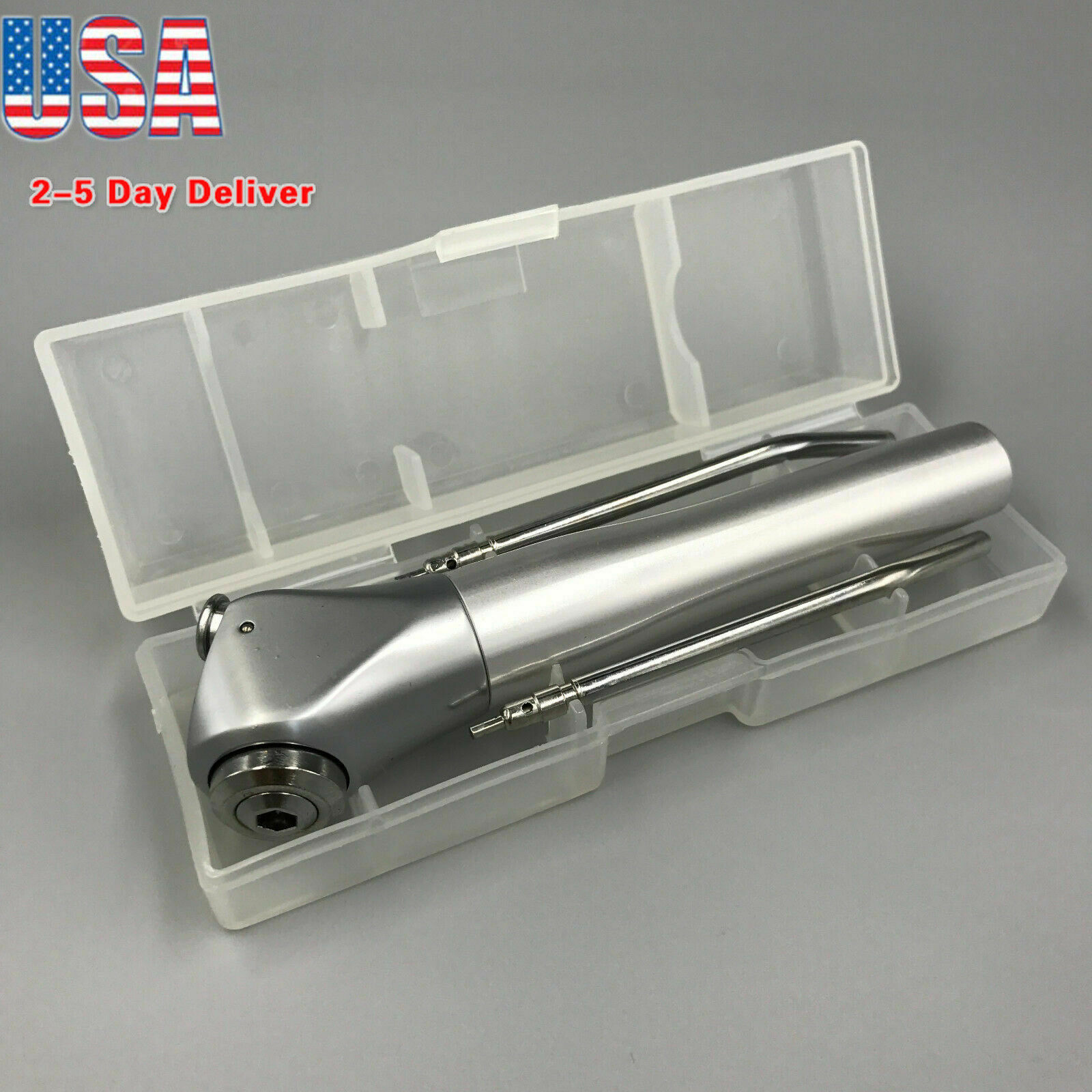 Dental 3 Way Air Water Spray Triple Syringe Handpiece w/ 2 Nozzles Tips Tubes CE