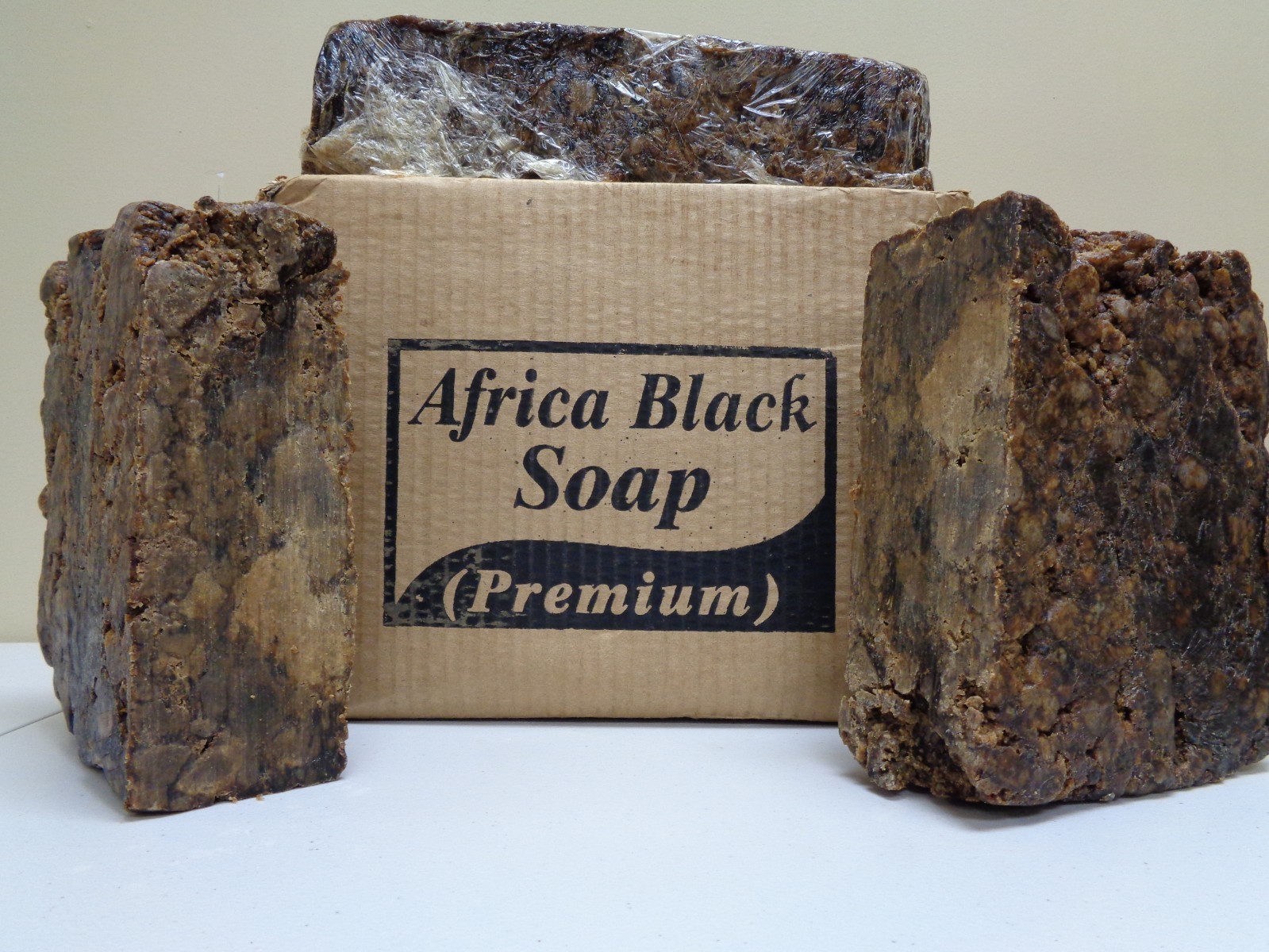 Raw African BLACK SOAP Organic Unrefined From GHANA Premium Quality Choose Size