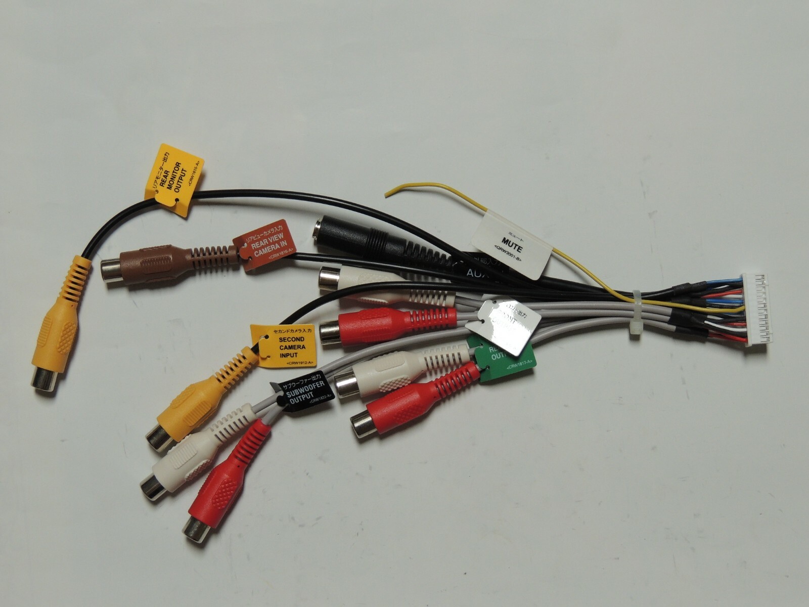 NEW PIONEER RCA HARNESS DMH-W4600NEX DMH-WT7600NEX DMH-WT8600NEX DMH-W4660NEX