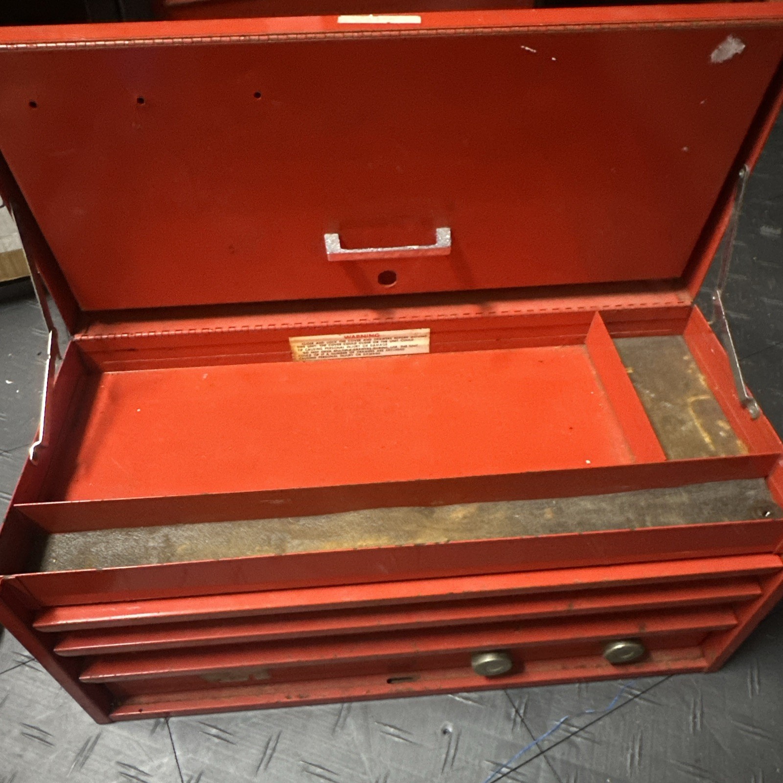 Vintage Snap-On Tools 24" Flip Top Tool Box 3 Drawer KRA-53D