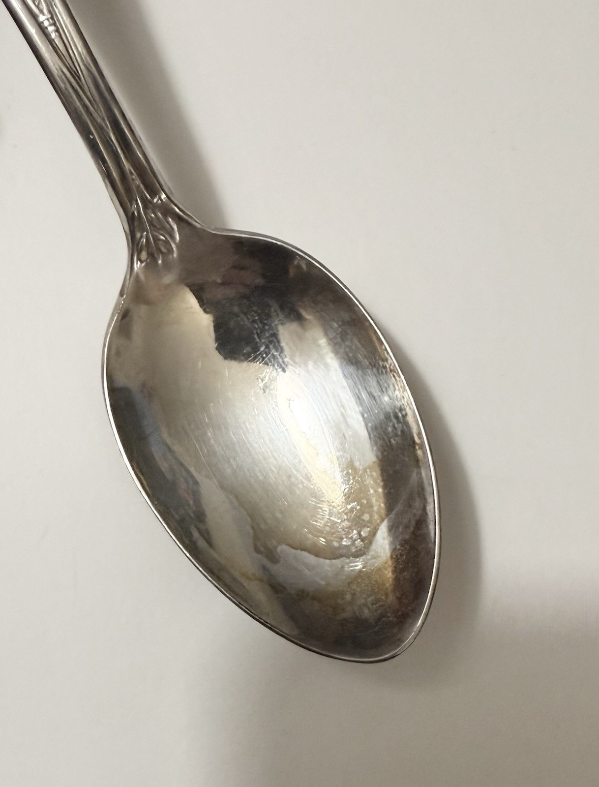 Antique Unity Silver Co OLD SLEEPY EYE Native American Chief Souvenir Spoon