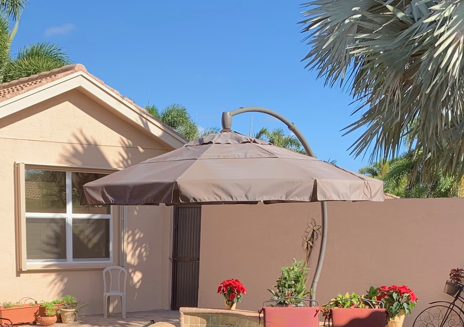Canopy for Frontgate 11' Cantilever round umbrella used good condition 2 yrs old