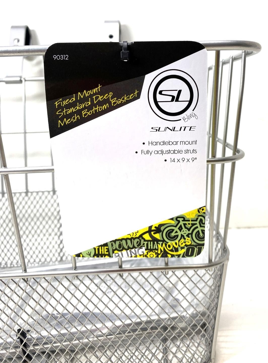 new Sunlite Bicycle Standard Deep Wire/Mesh BASKET