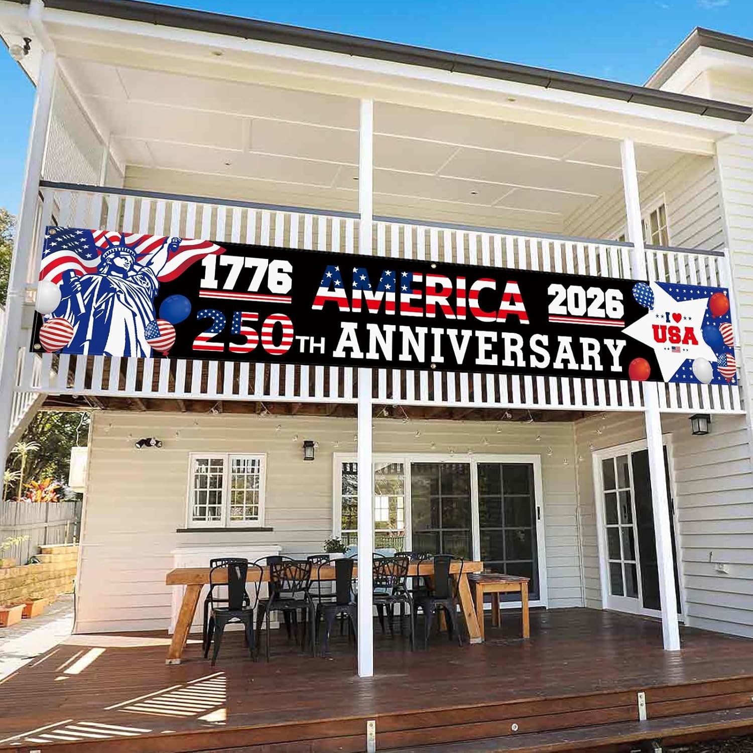 Probsin 250 Anniversary Banner 120" x 20" 1776-2026 America 250th Anniversary Th