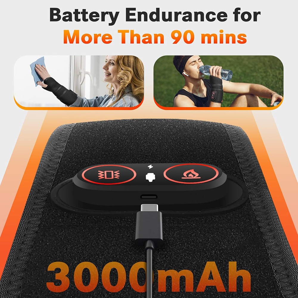 660nm&850nm Infrared Red Light Therapy Belt Wrap Pad For Wrist Joint Pain Relief