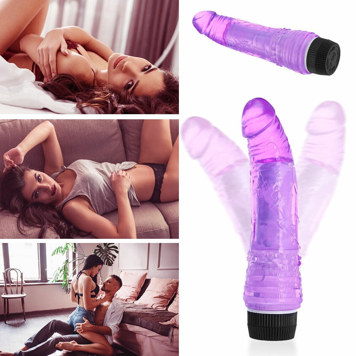 Multispeed Vibrator G Spot Dildo Rabbit Female Adult Sex Toy Waterproof Massager