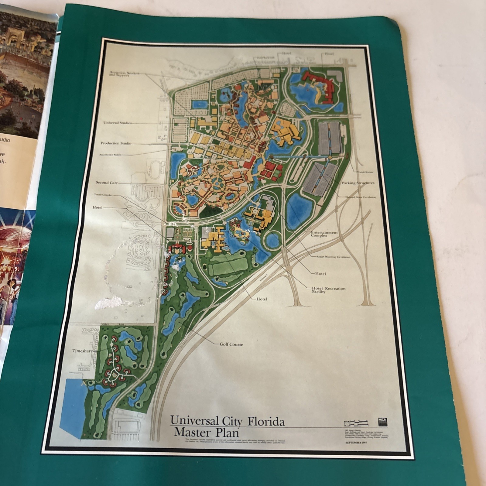 Vintage Universal City Florida Pre Islands of Adventure Brochure Map RARE