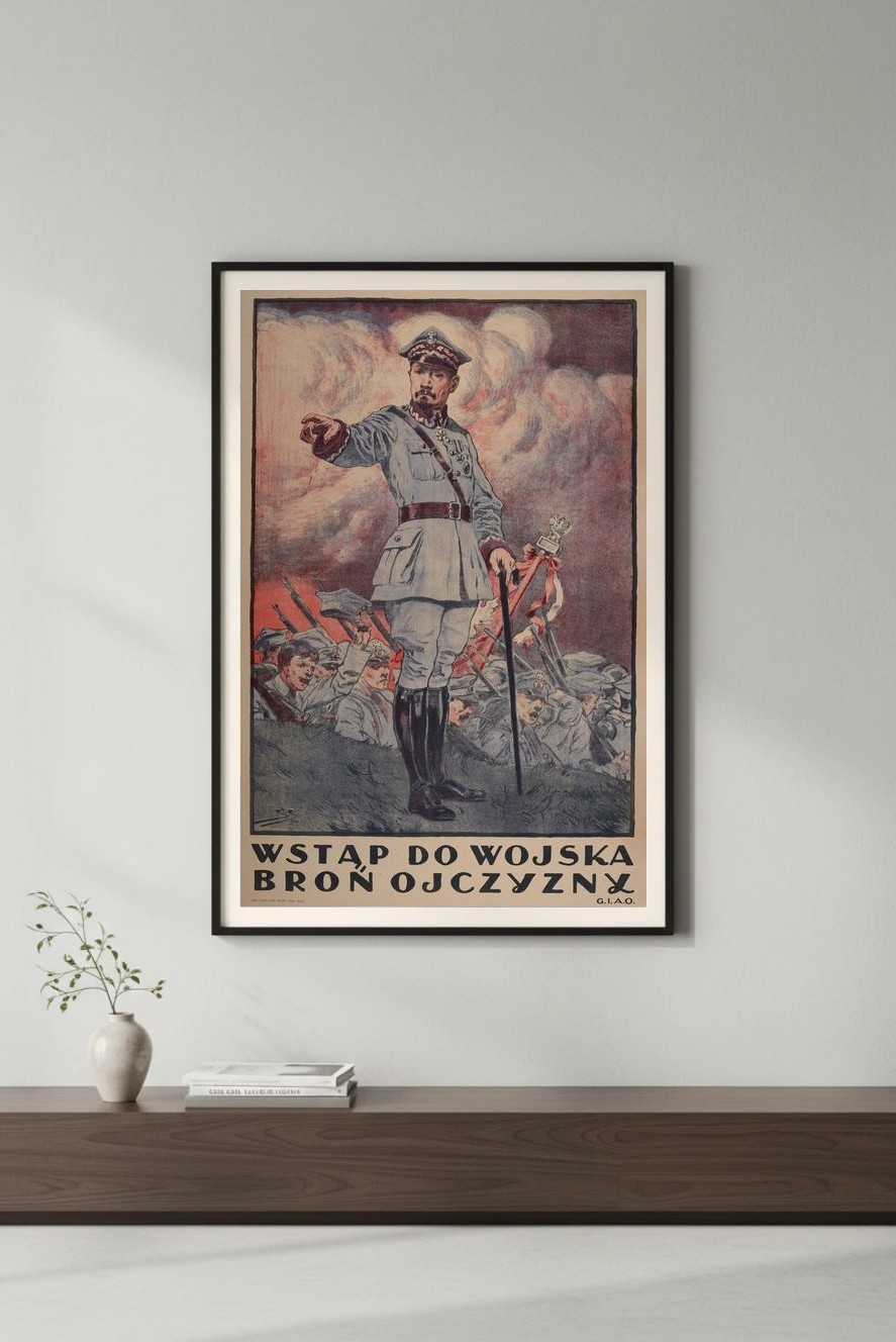 🔥 WWI Polish Military Recruitment Poster - 1910s 🇵🇱 24x36” Premium Matte