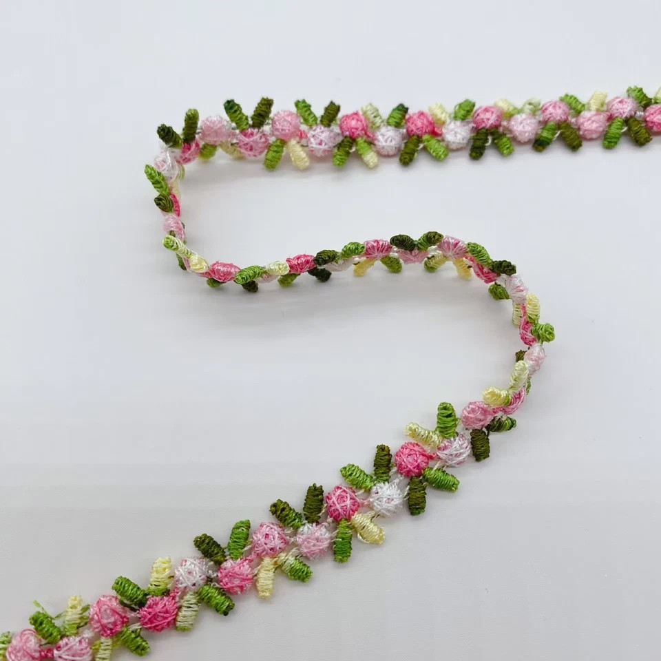 1/2-inch-wide Rose Embroidered lace trim price per yard