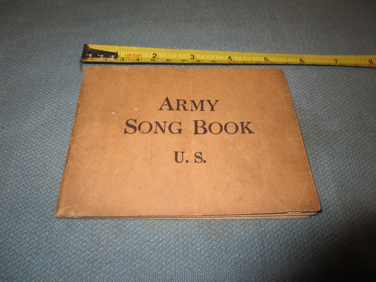 1918 World War I US Army Song Book Softcover Illustrated 90pg