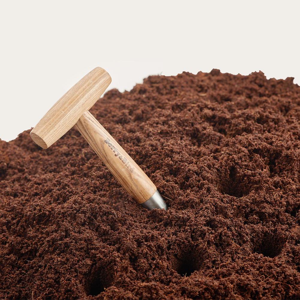 Berry&Bird Hand Dibber Garden Hole Punch Tool for Seeds Bulbs