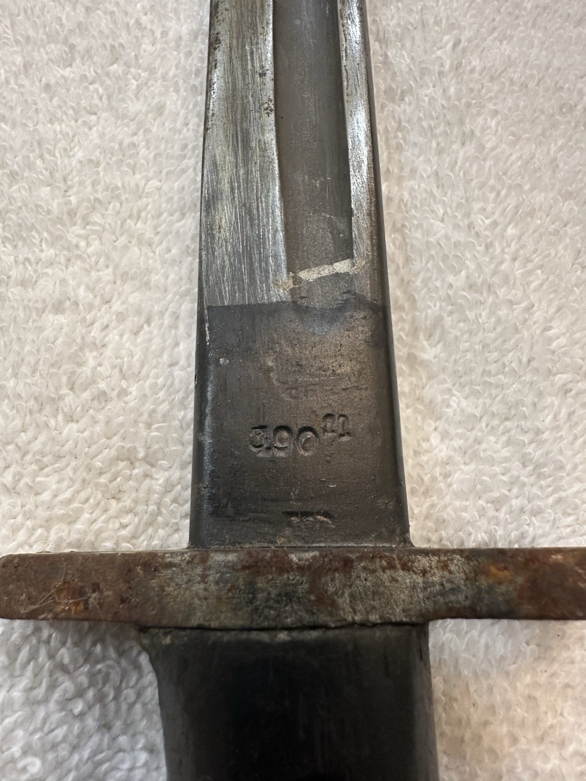 ANTIQUE WW1 1907 WILKINSON SWORD PATTERN BRITISH RIFLE BAYONET & SCABBARD