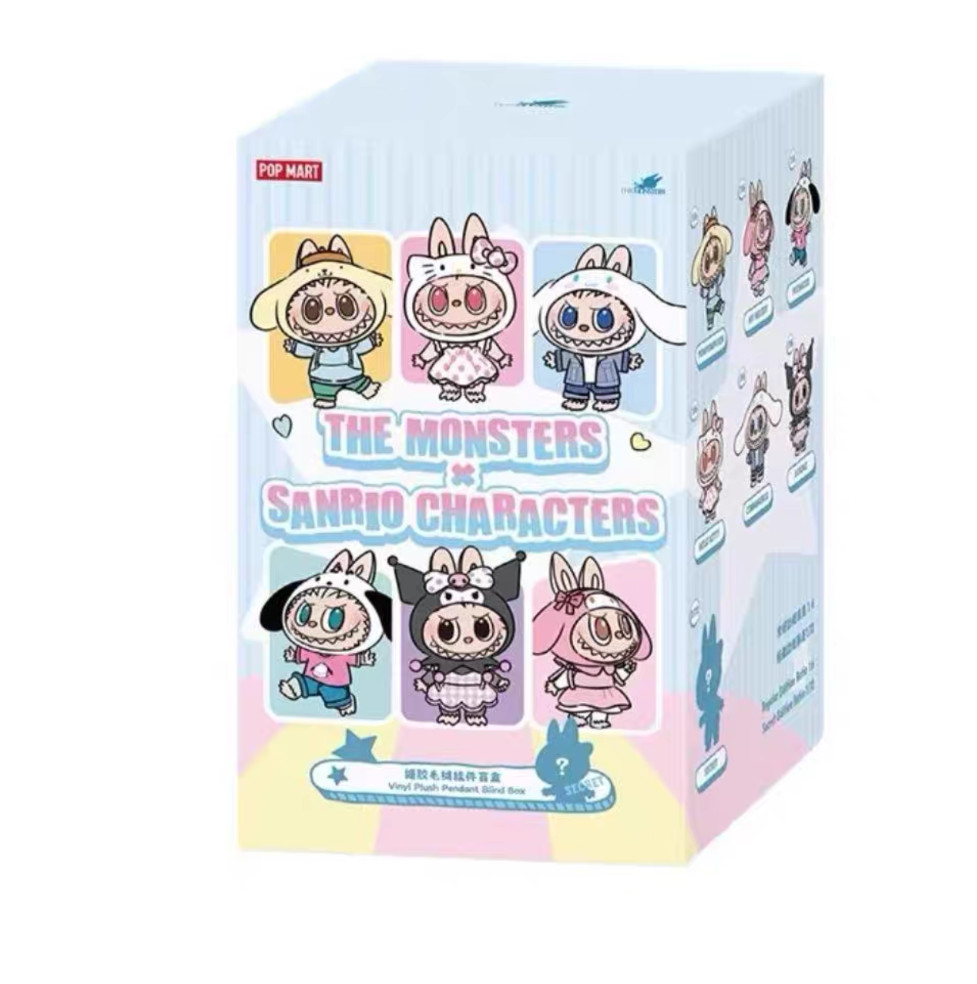 POP MART THE MONSTERS × Sanrio Characters Series Blind Box Vinyl Plush Pendant