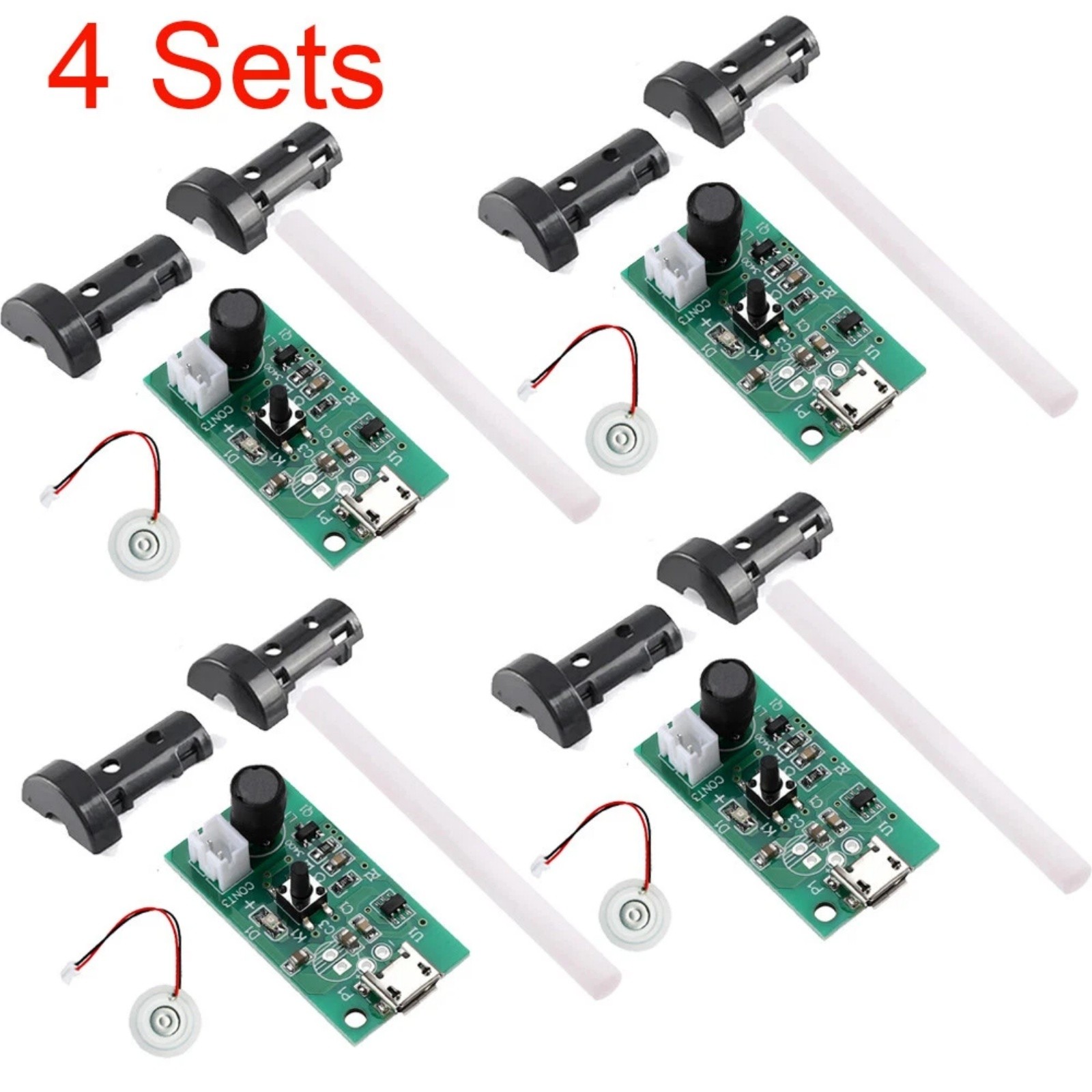 For DIY Humidifier Upgrade 4PCS USB Ultrasonic Fogger Driver Board Set Durable