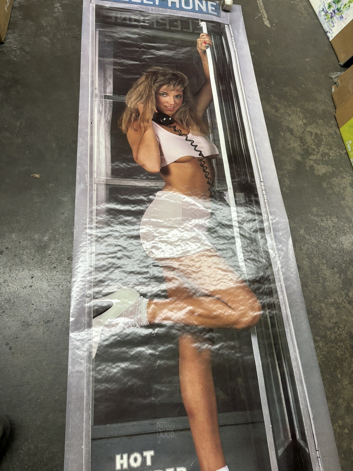 Telephone Silver Moon Hot Number 1986 door Poster hot girl Water Damage C2421B