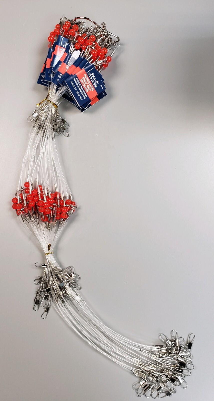 24" Deep Drop Bottom Fishing Rigs 60# Leaders Striper Sea Bass Porgies CHOOSE QT