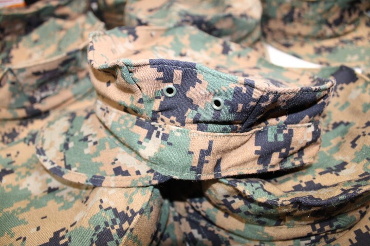 US Military REAL USMC 8 Point Garrison Cover Cap Hat Woodland MARPAT Size Medium