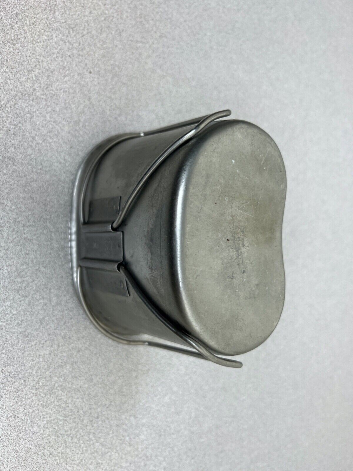 GENUINE US Military Issue Metal CANTEEN CUP 1 QT USGI HEAVY DUTY Wire Handle VGC