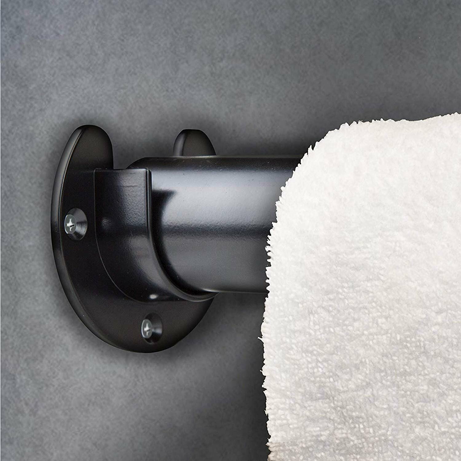 5x Heavy Duty Stainless Steel Closet Pole Sockets Rod End Support Chrome Silver