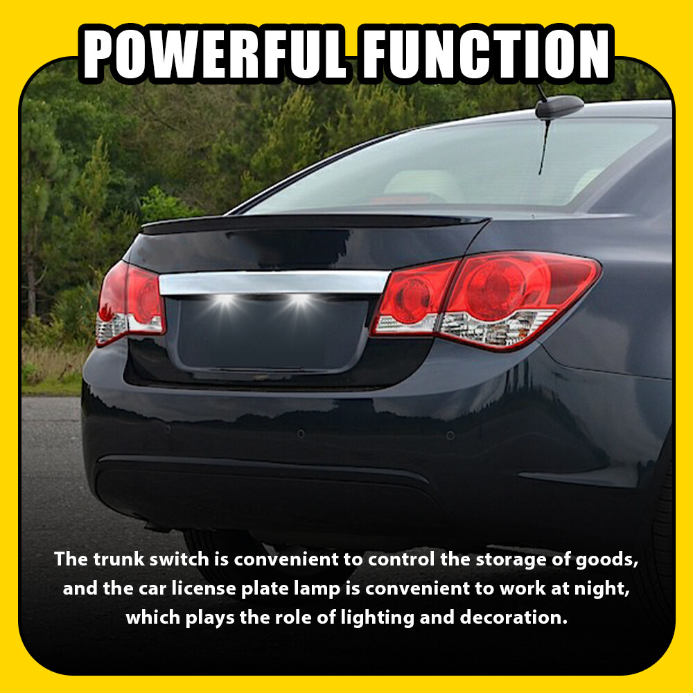 Trunk Release Switch Button With License Plate Lamp For 2011-2016 Chevy Cruze E