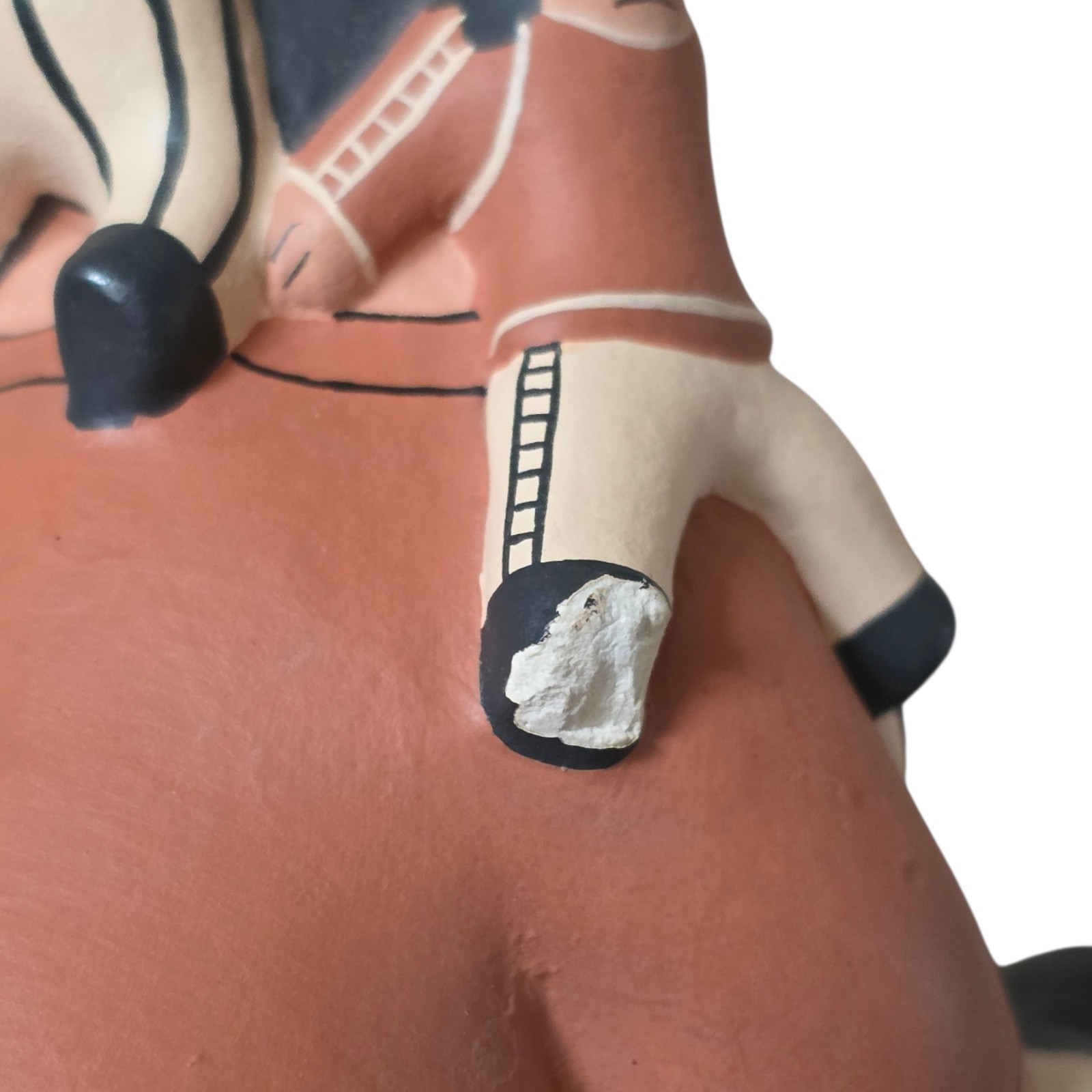 Native Cochiti Pueblo Storyteller Figurine Mother & Children Nandi 6" FLAW READ