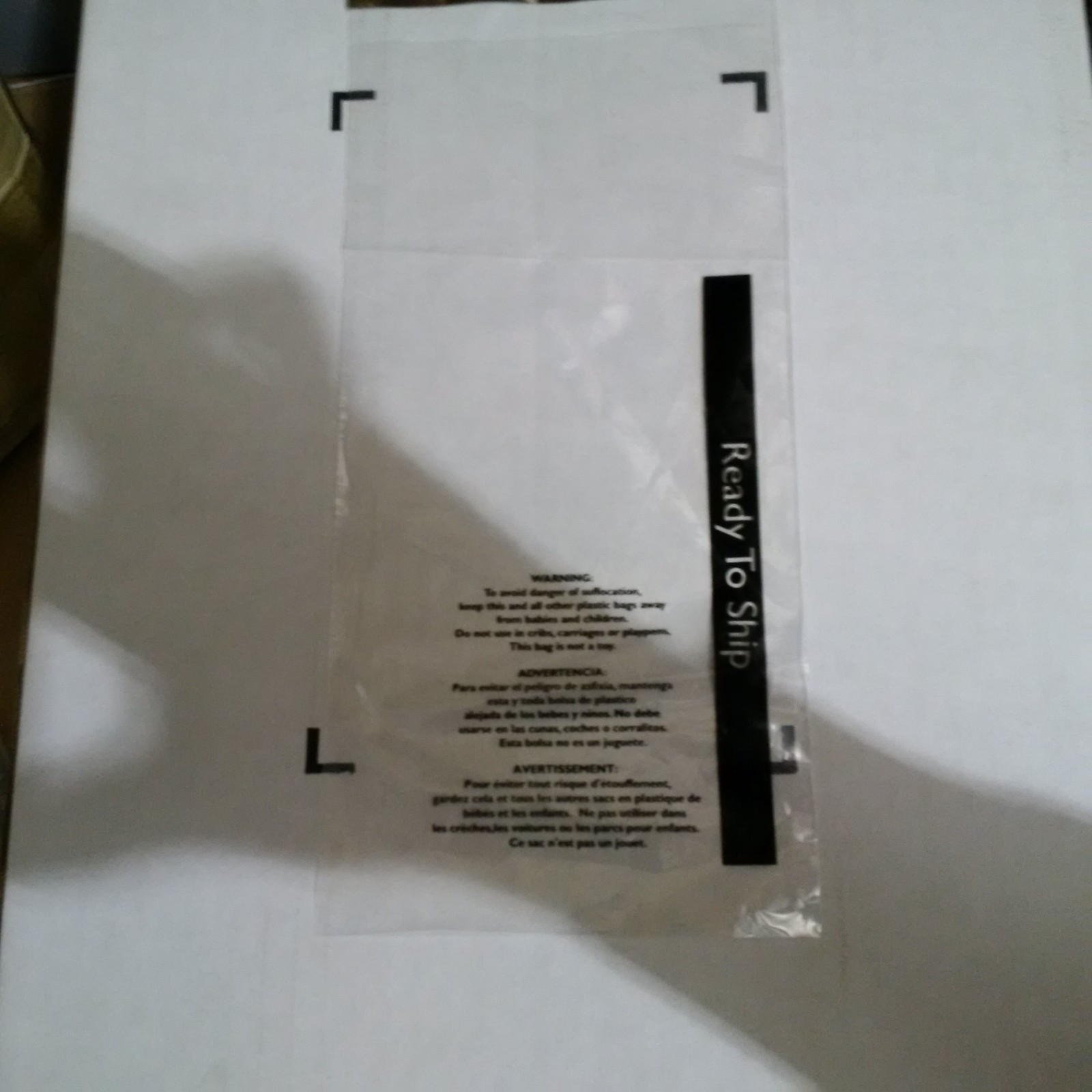 500/CS 24x30 Suffocation Warning Bags Clear, Permanent Seal with "Ready To Ship"