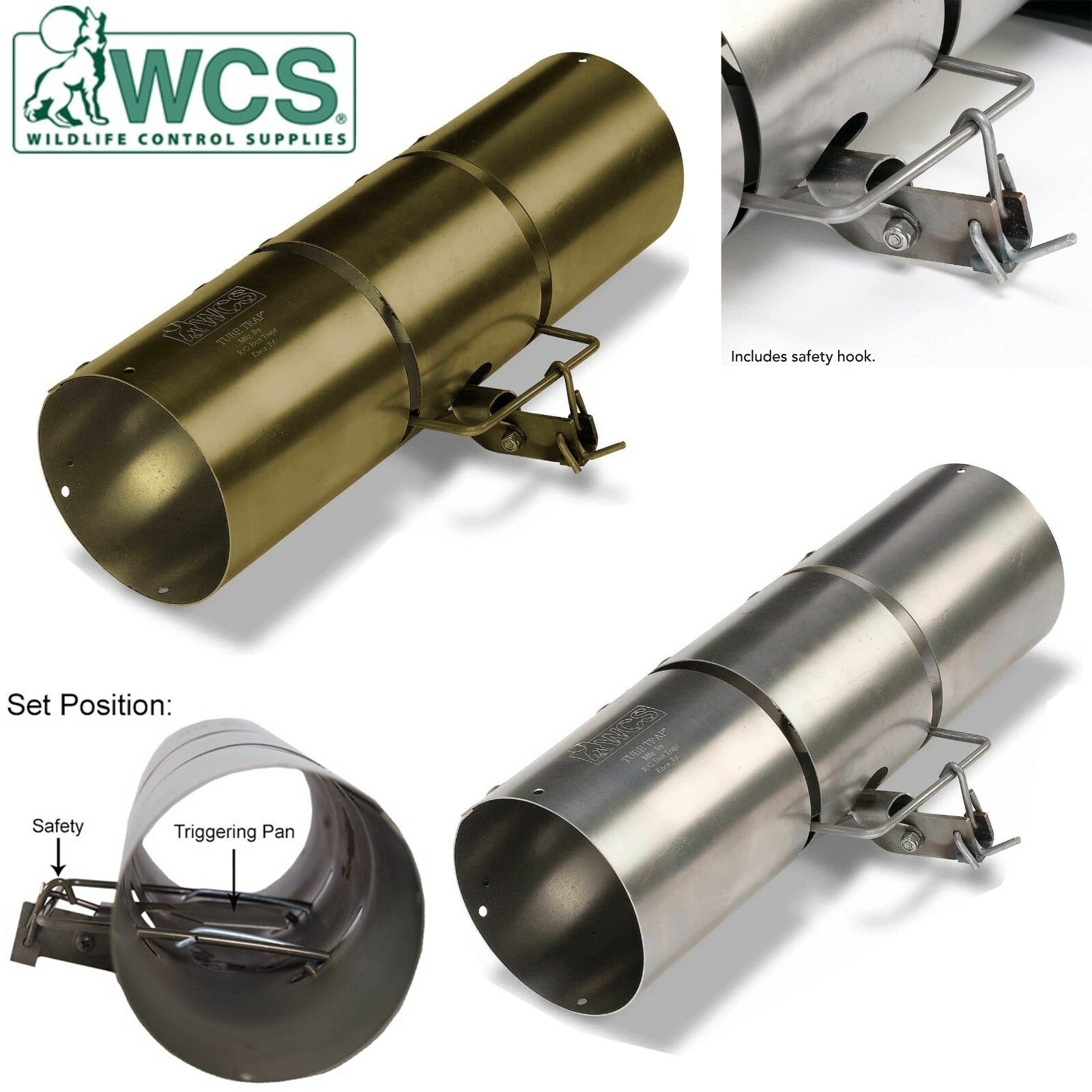 Authentic WCS Tube Traps - Squirrel Pest Control - Choose Model & Size Variation