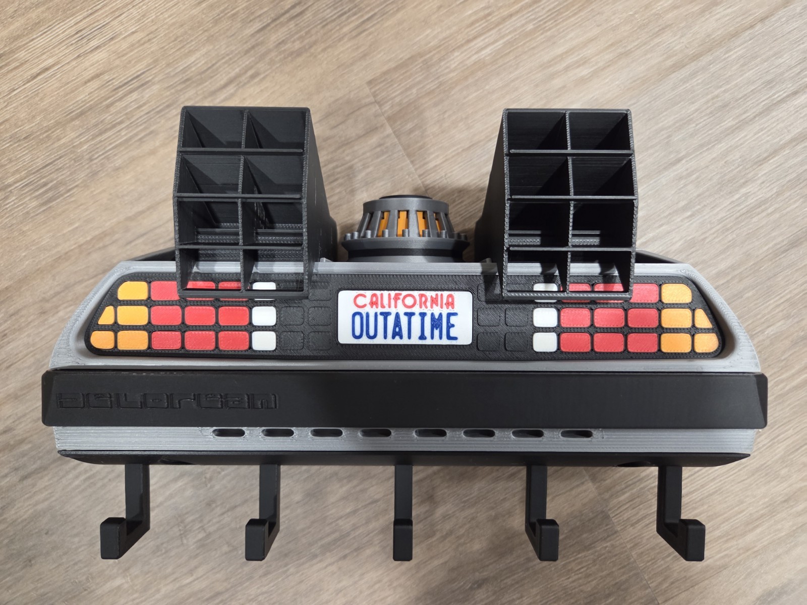 Back to the Future DeLorean Wall Key Hanger – 3D Printed Fan Art