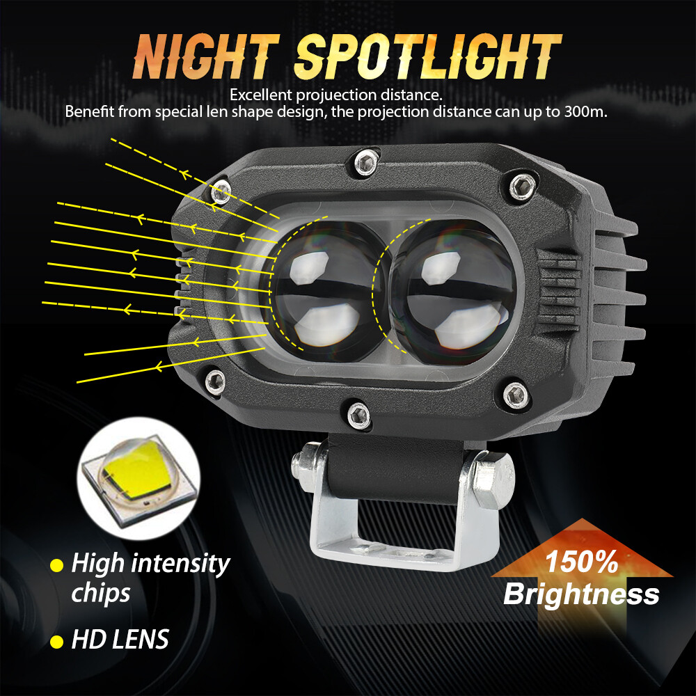 For Can-Am Maverick X3 Roof 6D 50" +7" LED Light Bar+4" Dual Color Pods Wire Kit