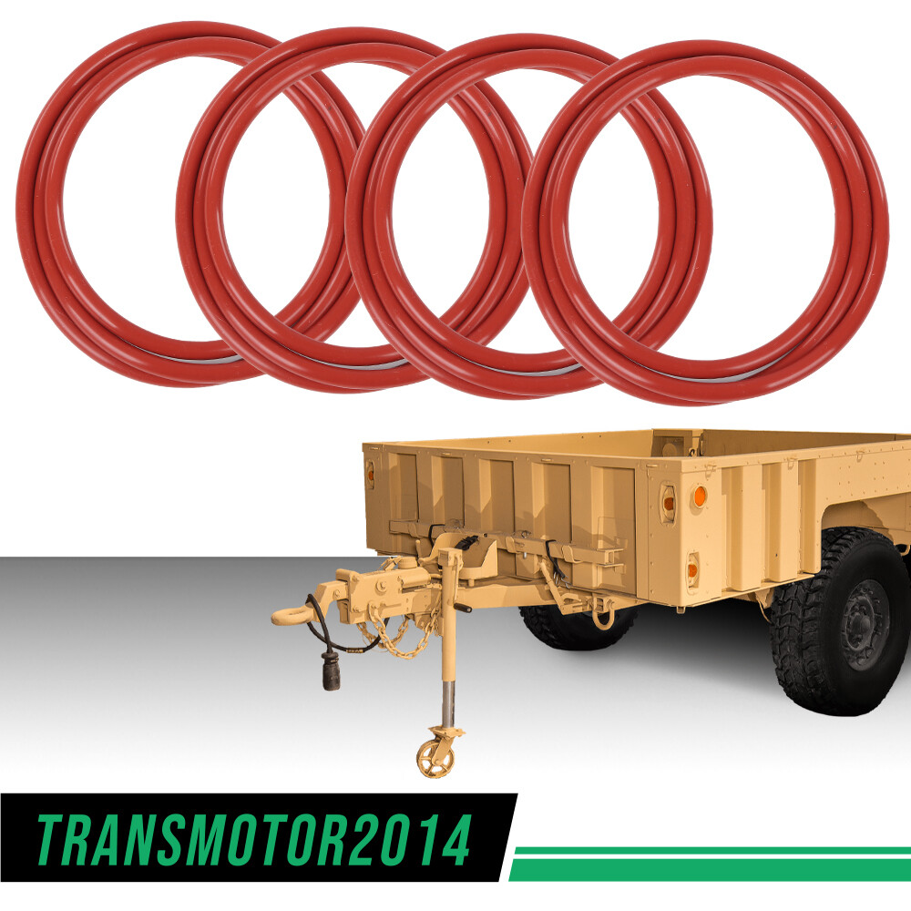 4PK O-Rings Fit For Military Humvee Split Rims Wheel Seal & M1101 M1102 Trailers