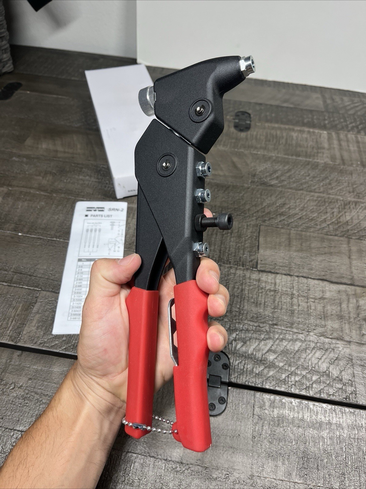 Marson Swivel Head Rivet Nut Setter SRN-2 Klik Turn Mandrels And Nosepiece 39400