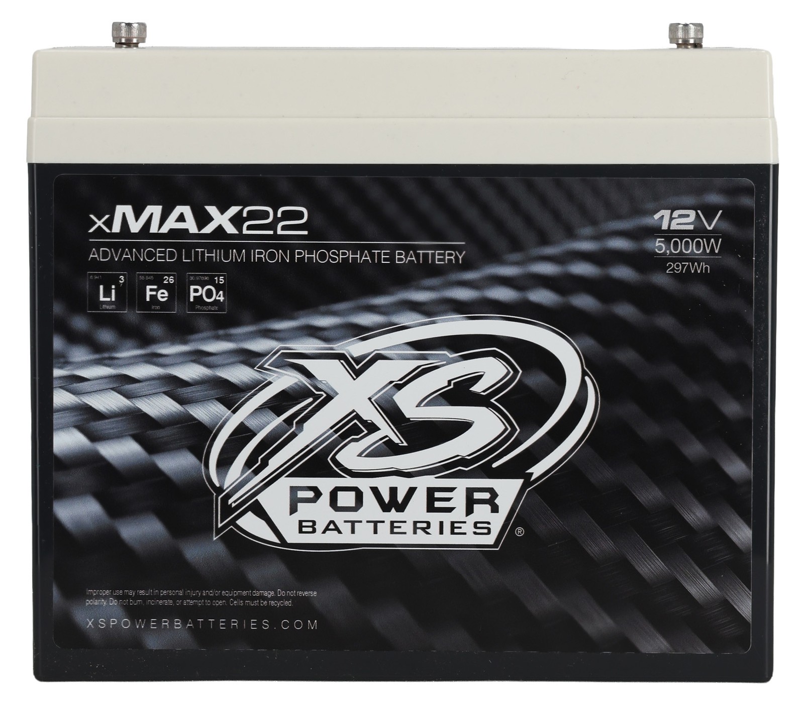 XS Power XMAX 22 5000w 12v Lithium Car Stereo Battery, 975R Housing. 66AH PB EQ