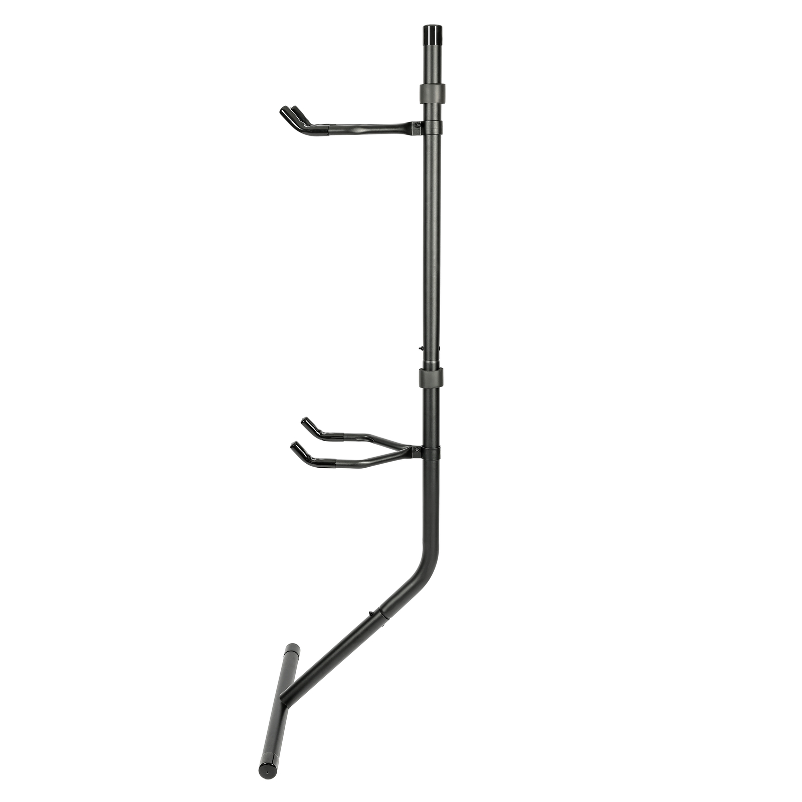 Bike Storage Gravity Stand Space-Saving Bike Rack W/Adjustable Arm Holds 2 Bikes