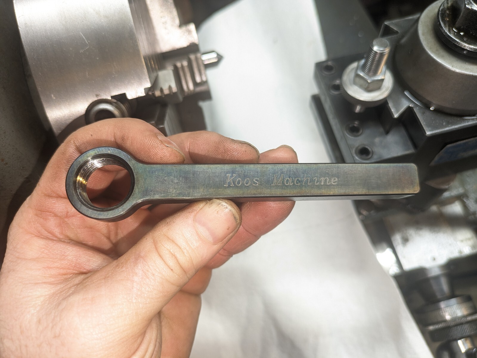 Dremel Lathe Tool Post Grinder Attachment 3/4-12 Thread A-36 Steel Made In U.S.A