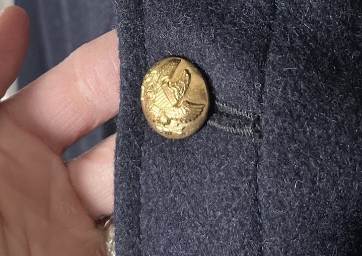 Civil War Union Wool Sack Coat Navy Blue Size 50 Repro by C&C Sutlery USA Made