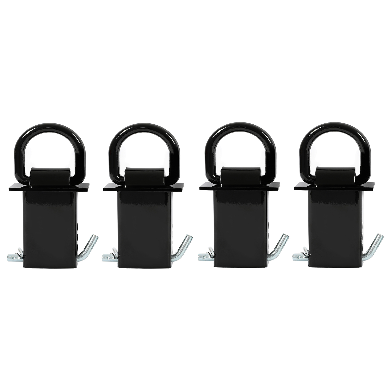 4X Standard 2"x4" Heavy Duty Trailer Adjustable Stake Pocket D Ring Zinc Coated