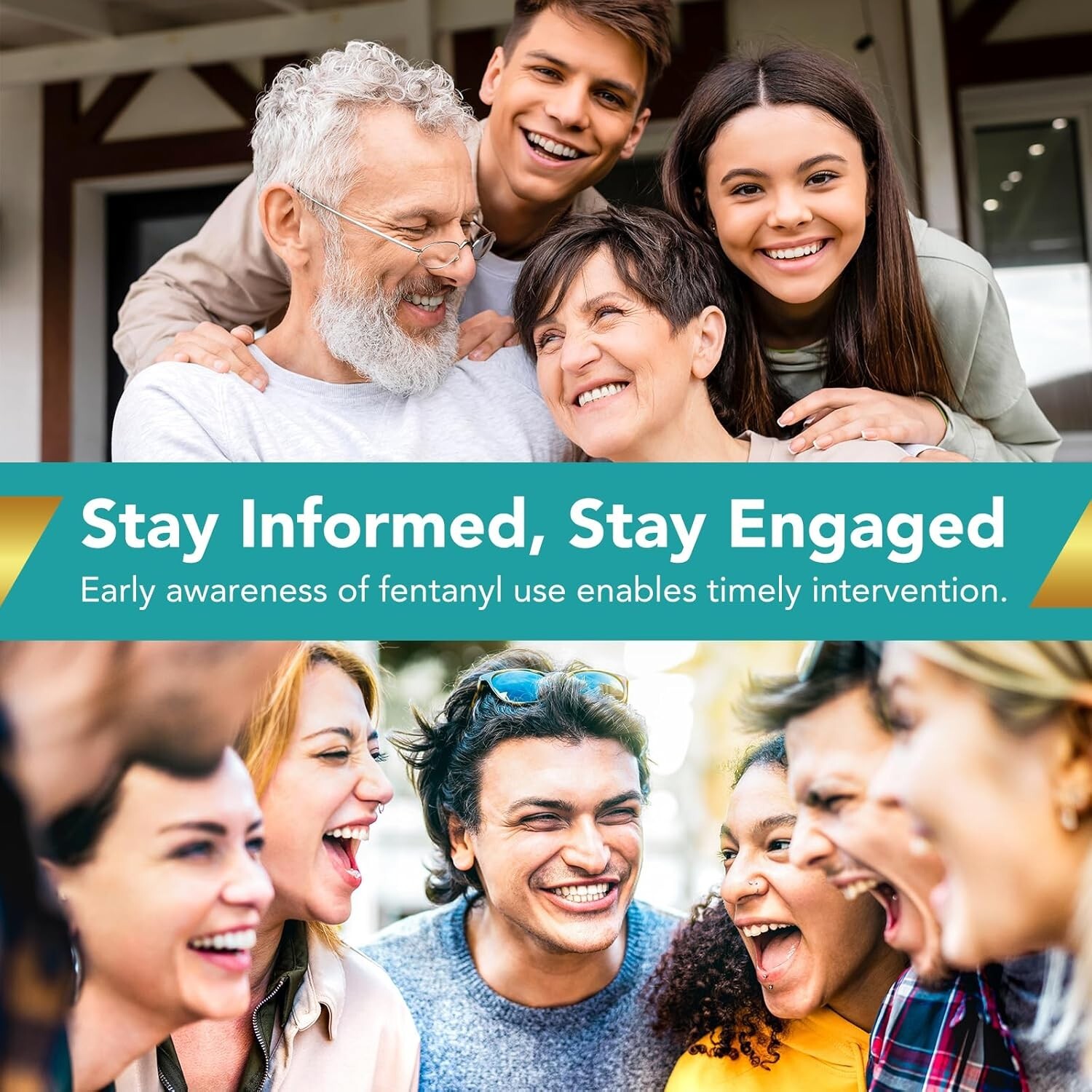 Easy@Home Fentanyl Urine Test - Ultra-Sensitive Rapid Drug Test - 5 Pack