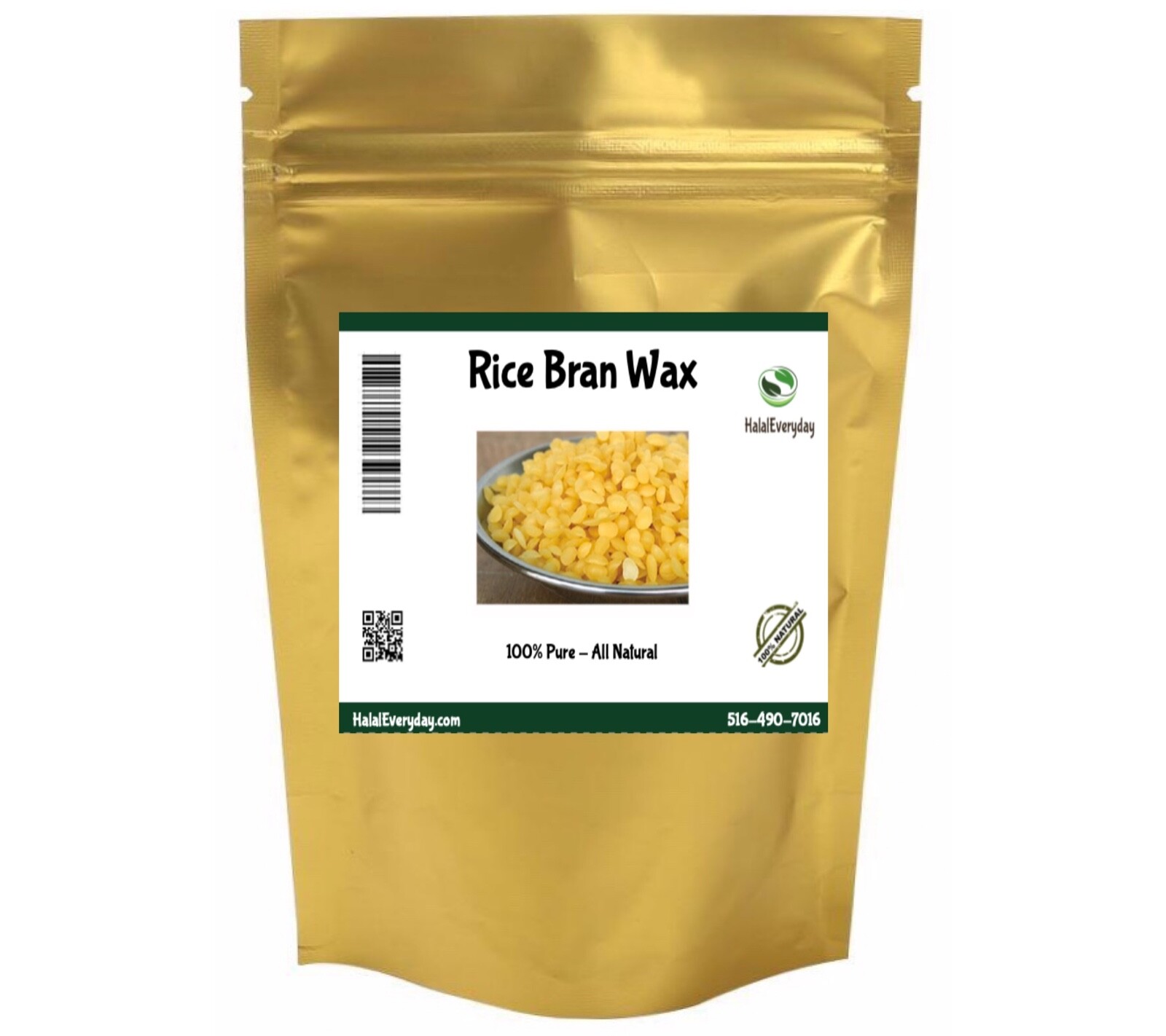 Rice Bran Wax - 100% Pure & Natural Vegan Organic Beads Pastilles Oryza Sativa