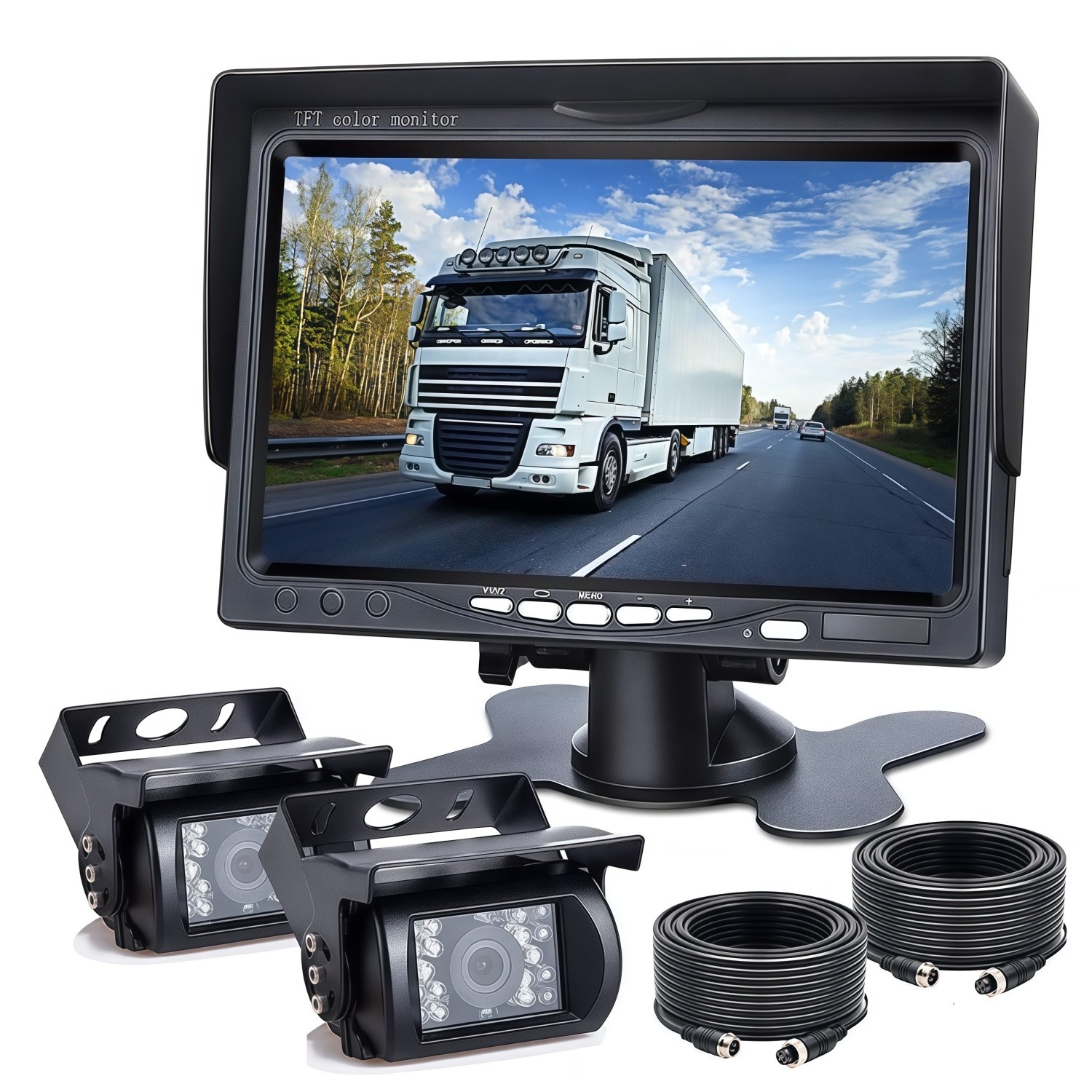7'' Backup Camera and Monitor Kit System Back Parking Night Vision For Truck RV
