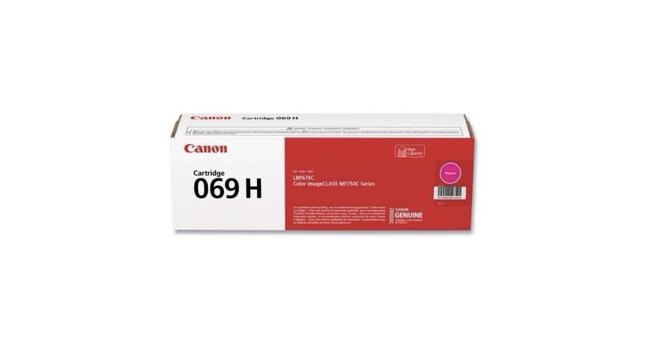 Canon 069H Toner Set BK/C/M/Y, Genuine, OEM, High Yield, 4-Pack, Sealed