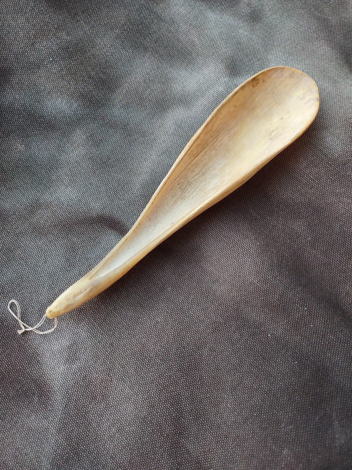 Sioux Sheep Horn Spoon Antique Plains Spoon Goat Horn Scoop Carving 1890