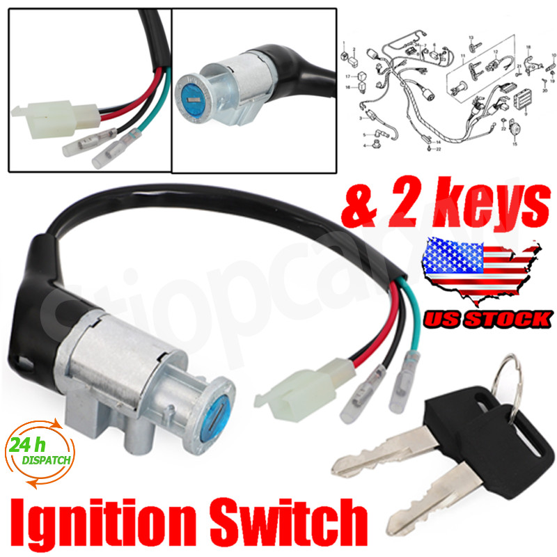 For Honda Spree (NQ50)  Ignition Switch w/ 2 keys (1984-1987)  #35100-GK8-017 US